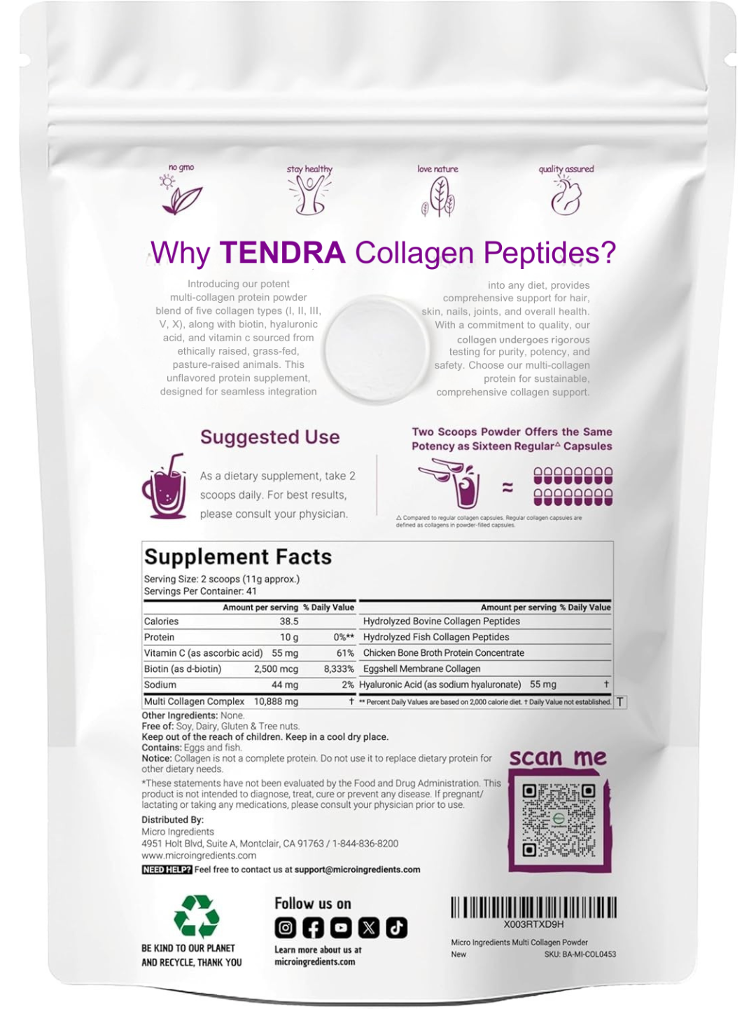 TENDRA Multi Collagen Peptides